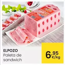 Oferta de Elpozo - Paleta De Sandwich por 6,95€ en Eroski