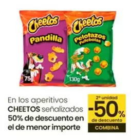 Oferta de Cheetos - En Los Aperitivos Senalizados 50% De Decuento En El De Menor Importe en Eroski