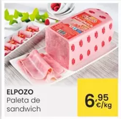 Oferta de Elpozo - Paleta De Sandwich por 6,95€ en Eroski