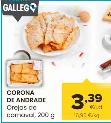 Oferta de Corona De Andrade - Orejas De Carnaval por 3,39€ en Autoservicios Familia