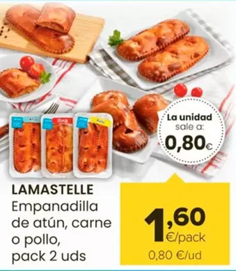 Oferta de Lamastelle - Empanadilla De Atun/ Carne O Pollo por 1,6€ en Autoservicios Familia