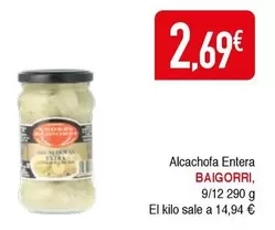 Oferta de Baigorri - Alcachofa Entera por 2,69€ en Masymas