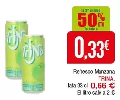 Oferta de Trina - Refresco Manzana por 0,66€ en Masymas