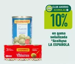 Oferta de La Española - En Gama Señalizada Aceituna en Masymas