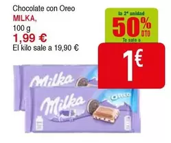 Oferta de Milka - Chocolate Con Oreo por 1,99€ en Masymas