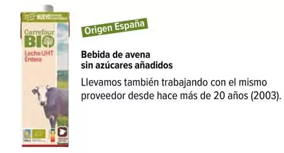 Oferta de Bebida De Avena Sin Azúcares Añadidos en Carrefour Express