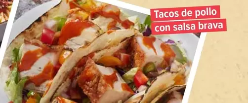 Oferta de Tacos De Pollo Con Salsa Brava en Carrefour Express