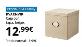 Oferta de Kvarnvik Caja Con Tapa por 12,99€ en IKEA