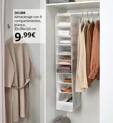 Oferta de Skubb Almacenaje Con 9 Compartimentos por 9,99€ en IKEA