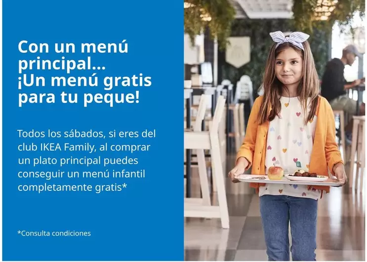 Oferta de Menú Infantil Gratis en IKEA