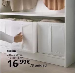 Oferta de Skubb Caja por 16,99€ en IKEA