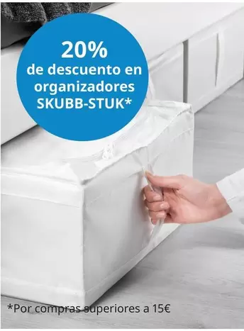 Oferta de  De Descuento En Organizadores SKUBB-STUK en IKEA