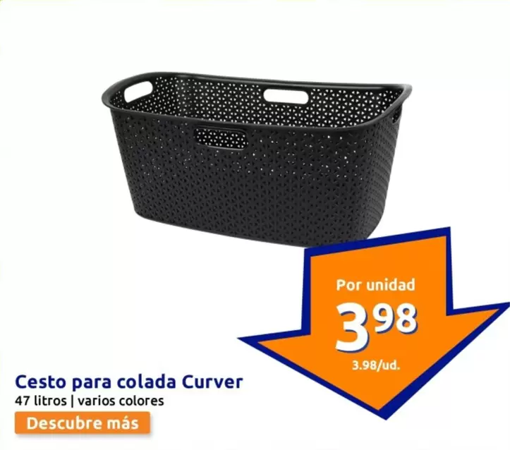 Oferta de Curver - Cesto Para Colada por 3,98€ en Action