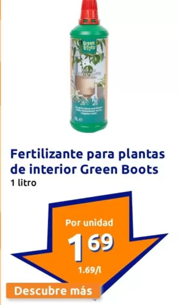 Oferta de Green Boots - Fertilizante Para Plantas De Interior por 1,69€ en Action