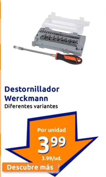 Oferta de Werckmann - Destornillador por 3,99€ en Action