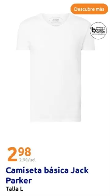 Oferta de Jack Parker - Camiseta Básica  por 2,98€ en Action