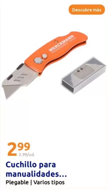 Oferta de Werckmann - Cuchillo Para Manualidades por 2,99€ en Action