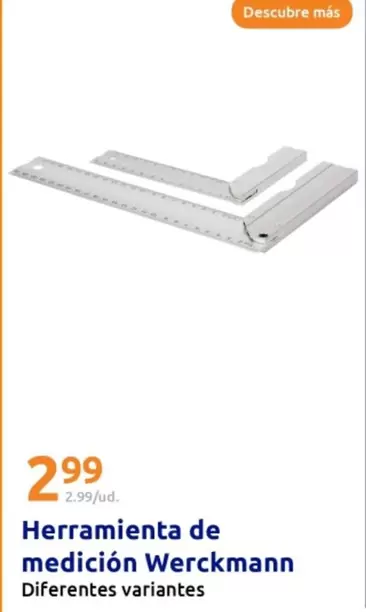 Oferta de Werckmann - Herramienta De Medición por 2,99€ en Action