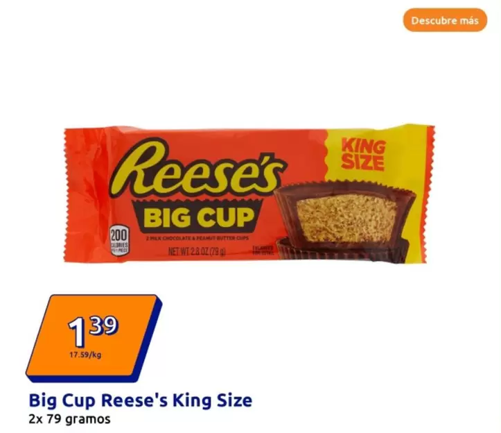 Oferta de Reese's - Big Cup  King Size por 1,39€ en Action