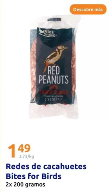 Oferta de Bites For Birds - Redes De Cacahuetes por 1,49€ en Action