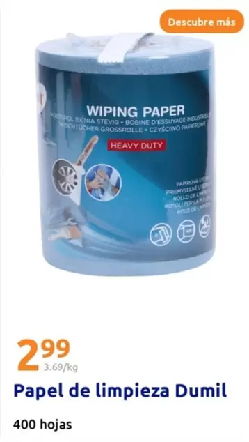 Oferta de Papel De Limpieza Dumil por 2,99€ en Action