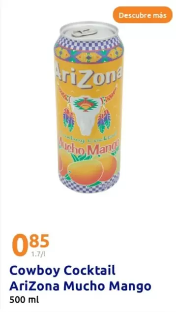 Oferta de Arizona - Cowboy Cocktail Mucho Mango por 0,85€ en Action