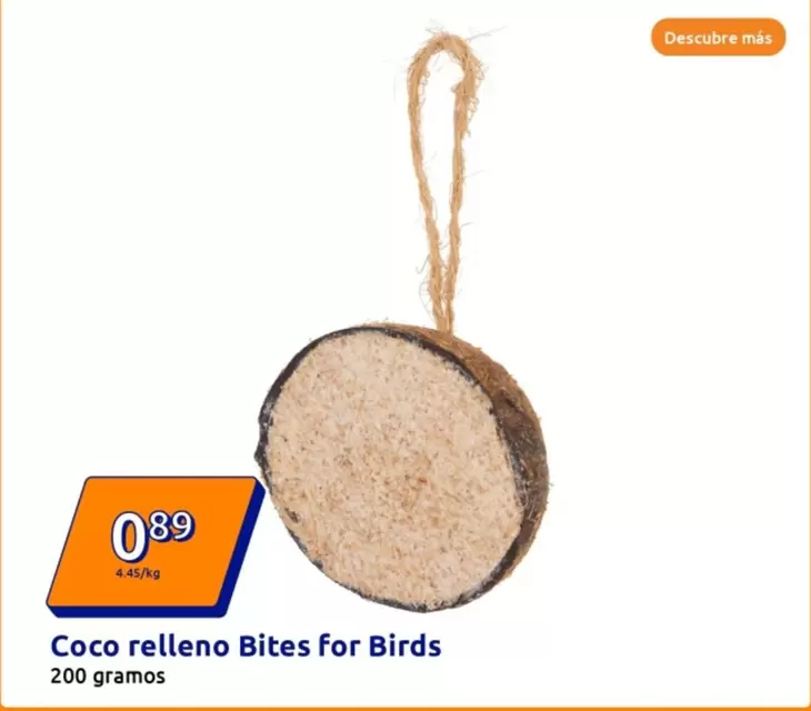 Oferta de Coco Relleno Bites For Birds por 0,89€ en Action