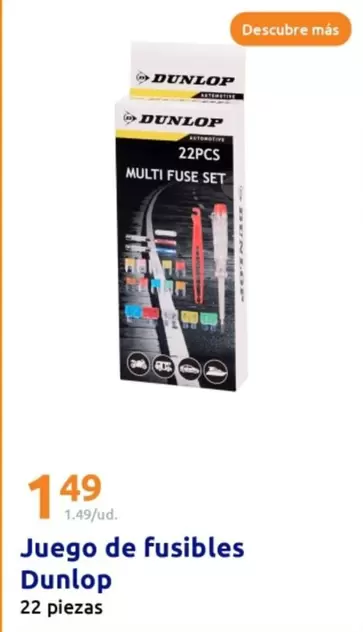 Oferta de Dunlop - Juego De Fusibles por 1,49€ en Action