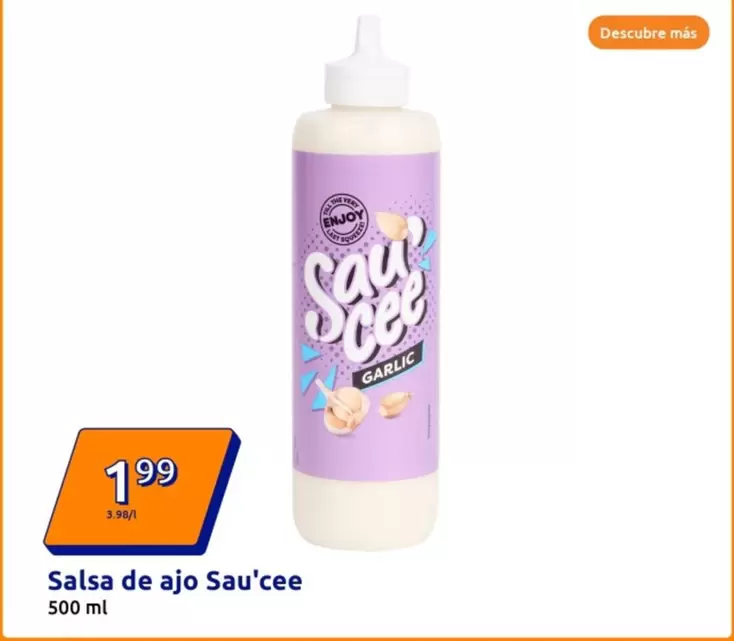 Oferta de Sau"'Cee - Salsa De Ajo por 1,99€ en Action