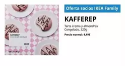 Oferta de Kafferep Tarta Crema Y Almendras Congelado por 4,49€ en IKEA