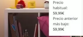 Oferta de Precio Anterior Más Bajo por 59,99€ en IKEA