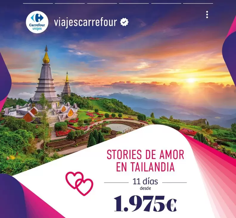 Oferta de Carrefour - Stories de Amor en Tailandia por 19,75€ en Carrefour Viajes