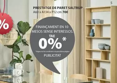 Oferta de Prestatge De Paret en JYSK