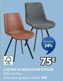 Oferta de Cadira De Menjador Hygum por 75€ en JYSK