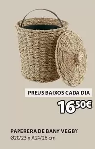 Oferta de Dia - Paperera De Bany Vegby por 16,5€ en JYSK