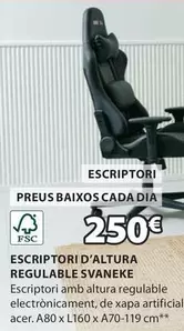 Oferta de Dia - Escriptori D'Altura Regulable Svaneke por 250€ en JYSK