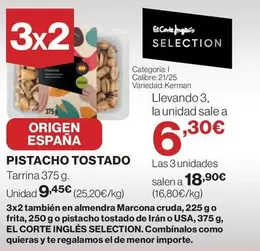 Oferta de Pistacho Tostado por 9,45€ en Hipercor