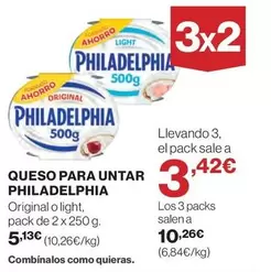 Oferta de Philadelphia - Queso Para Untar por 5,13€ en Hipercor