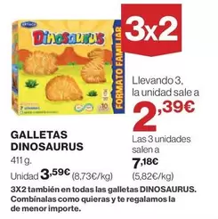 Oferta de Artiach - Galletas Dinosaurus por 3,59€ en Hipercor