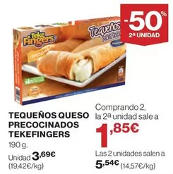 Oferta de Tequenos Queso Precocinados por 3,69€ en Hipercor