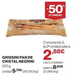 Oferta de Negrini - Grissini Pan De Cristal por 5,75€ en Hipercor