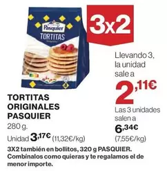 Oferta de Pasquier - Tortitas Originales por 3,17€ en Hipercor