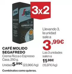 Oferta de Café Molido por 5,99€ en Hipercor