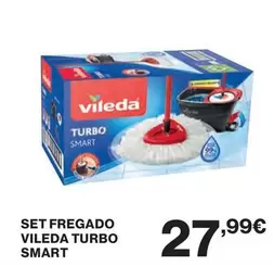 Oferta de Vileda - Set Fregado Turbo Smart por 27,99€ en Hipercor