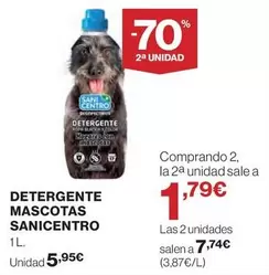 Oferta de Sanicentro - Detergente Mascotas por 5,95€ en Hipercor