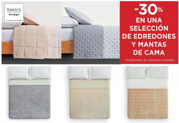 Oferta de En Una Selección De Edredones Y Mantas De Cama en Hipercor