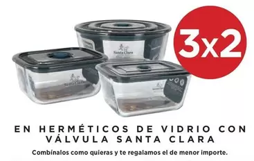 Oferta de Santa clara - En Herméticos De Vidrio Con Valvula Santa Clara en Hipercor