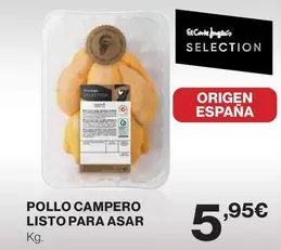 Oferta de El Corte Inglés - Pollo Campero Listo Para Asar por 5,95€ en Hipercor