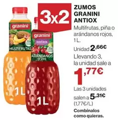 Oferta de Granini - Zumos  Antiox por 2,66€ en Hipercor