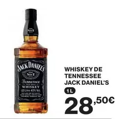 Oferta de Jack Daniel's - Whiskey De Tennessee por 28,5€ en Hipercor